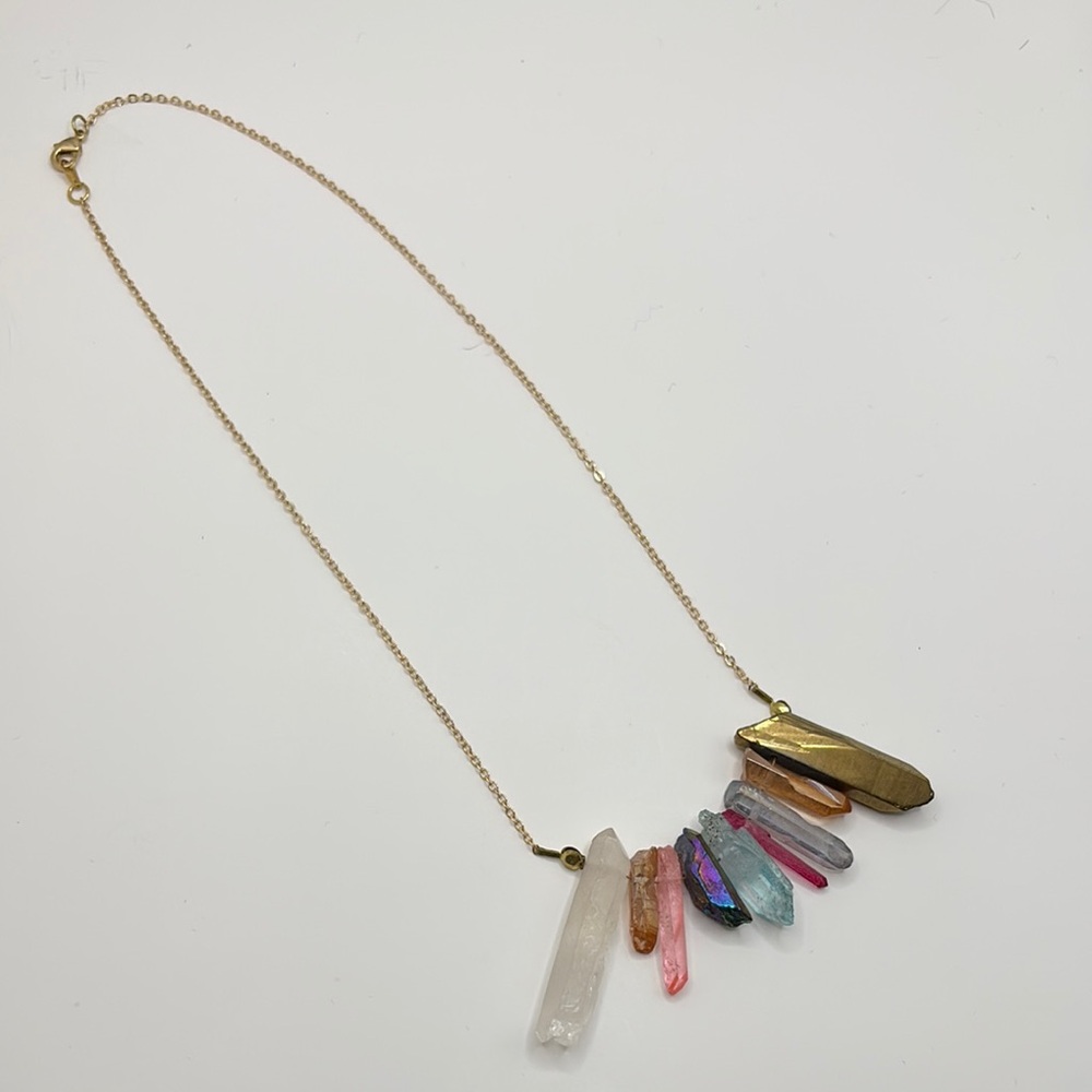 Multicolor Crystal Pendant Necklace